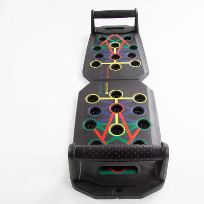 Foldable Push-Up Board with Handles - Portable Multifunctional Fitness Equipment for Comprehensive Chest, Abdomen, Arm, and Back Workouts